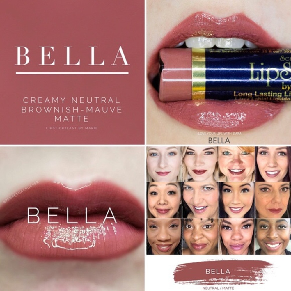 Lipsense Bella Bundle: Lipcolor, Gloss, & Remover